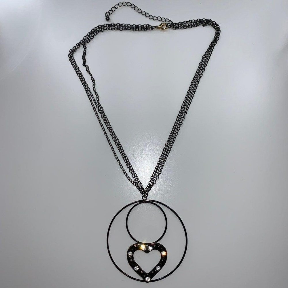 Handmade BlacK Metal Costume Necklace